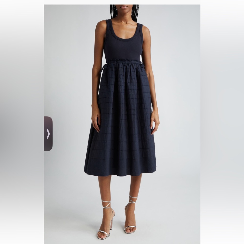 Cinq a sept Akira stretch cotton tank dress